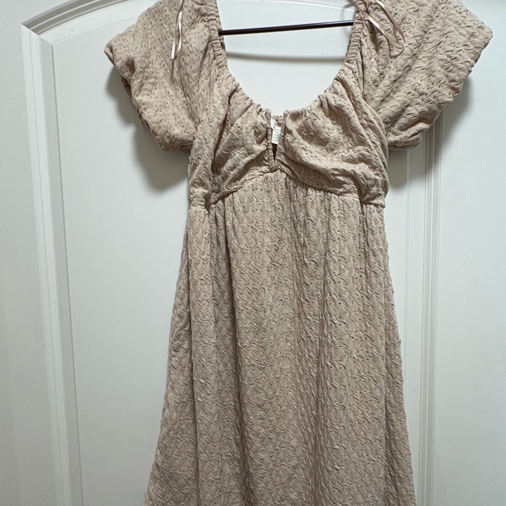 URBAN Romantics Beige Mini Dress